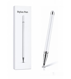 Vivo V21 Uyumlu Dokunmatik Stylus Kalem Disk Uçlu Hassas Beyaz Tablet Telefon Çizim Kalemi