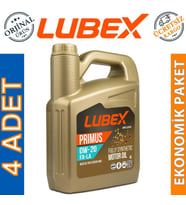 Lubex Primus FA-LA 0W-20 4 Lt Partiküllü Fiat Onaylı Motor Yağı (4 Adet)