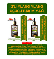 YLANG YLANG UÇUCU YAĞI 2'Lİ (%100 SAF VE DOĞAL) BESLEYİCİ ETKİ 2X20 ML / 1.4 fl oz