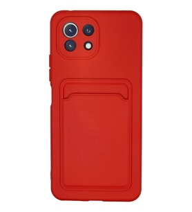 Durukar® Mi 11 Kılıf Kelvin Kartvizitli Silikon - Kırmızı