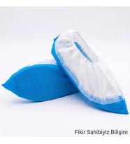 250 Adet CPE Kaymaz Taban Özel Tabanlı Tela Bez Galoş (250 Li Paket)
