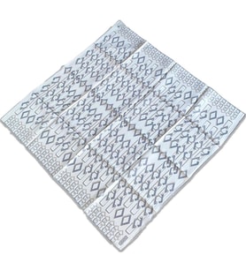 Armine Krem Geometrik Desen Tivil İpek Eşarp 9172 - 86