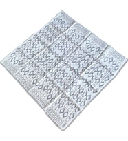 Armine Krem Geometrik Desen Tivil İpek Eşarp 9172 - 86