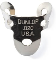 Jim Dunlop Parmak Ve Başparmak Penası, Nikel, Gümüş Renkli, Kalınlık 013 (33P013) 20 .020