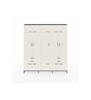 Arges Gardrop 11 Raflı 4 Çekmeceli 2 Askılı 220x30x243 Antrasit-Aytaşı
