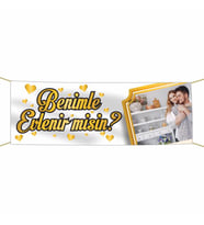 Evlilik Teklifi Kumaş Pankart -10-