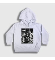 Presmono Unisex Çocuk Beyaz Grayscale Gym Spor Chris Bumstead Kapüşonlu Sweatshirt 358811tt (Beyaz)