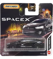 Matchbox - Tesla Model X - Mbx Spacex 75/100 - Hvn43 - Short Card - Siyah - Crew Transport Vehicle - (Çok Renkli)