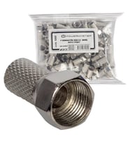 Ayt F Konnektör RG6-U4 18MM Geniş 100 Adet Uydu Kablosu Uydu Cihazı Konnektörü