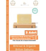 Özel %100 Doğal Bitkisel Organik Güzel Kokulu Saç Için Bıttım Sabunu 100 Gr x 3 Adet