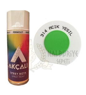Akçalı Akrilik Sprey Boya AÇIK YEŞİL 400 ml - 314