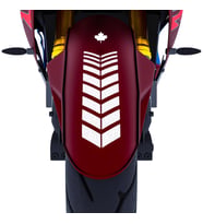2 Adet Sport Motosiklet Çamurluk Reflektif Gri Kask Sticker Çınar Extreme