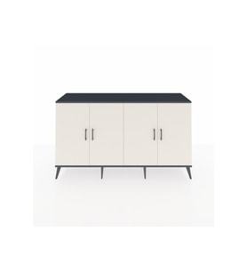 Kronos Konsol 6 Raflı 4 Kapaklı 176x59x99 Antrasit-Aytaşı/Çam
