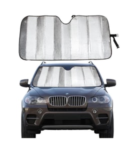 Katlanabilir Parlak Oto Araba Ön Cam Güneşlik 130 Cm X 60 Cm