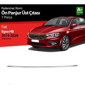 Fiat Egea Uyumlu Hatchback Krom Ön Panjur Üst Çıtası 2015-2020
