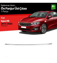 Fiat Egea Uyumlu Hatchback Krom Ön Panjur Üst Çıtası 2015-2020