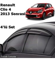 SUNPLEX Renault Clio 4 2013+ Spor Cam Rüzgarlığı 4 Parça
