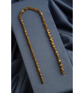 Hematit Doğal Taş Mat Koyu Gold Üçgen Kesim 6x3mm Dizi [AA]