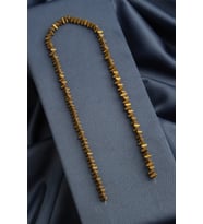Hematit Doğal Taş Mat Koyu Gold Üçgen Kesim 6x3mm Dizi [AA]