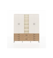 Arges Dolap 9 Raflı 10 Çekmeceli 2 Askılı 220x30x243 Aytaşı-Aytaşı/Çam