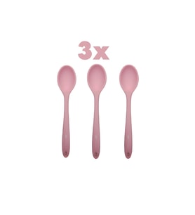 İvory silikon sos-tatlı kaşığı 3 adet kaşık seti (20cm)