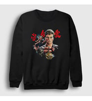 Presmono Unisex Siyah Bloodsport V2 Film Jean Claude Van Damme Sweatshirt 258927tt