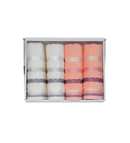 Vos Versa Bursa Varak Serisi 50x90cm %100 Pamuk 4lü Yüz Havlusu Karşık VVHM0029