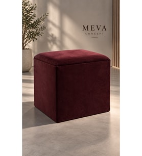 Kare Dekoratif Puf 45x45 cm Modern Tasarım