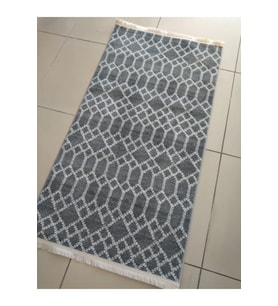 GABARDİN HALI DECORA 0045 GRİ MODERN KAYMAZ HALI 80X150 CM