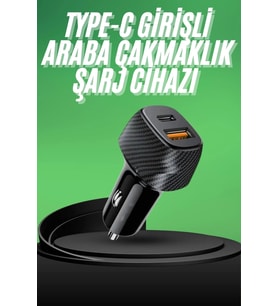 Type-c Girişli Araba Çakmaklık Şarj Cihazı 38w Oto Çakmaklık