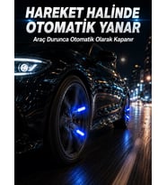 Hareketle Yanan Led Sibop Işığı 4'lü Araç Lastik Lambası