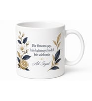 Earl Grey Temalı Baskılı Kupa Bardak Hediye Çay Severler İçin Özel Tasarım