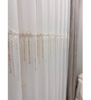 NİVEMESHOME 2571 V -117 REİNA GOLD 1/2,5 PİLELİ BAMBU TÜL PERDE