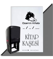 Kişiye Özel Kızgın Ördek 3 Tarihli Otomatik Kitap Kaşesi (Siyah)