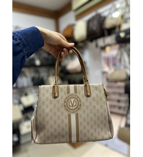 Monogram Desenli  Kadın El Çantası -930361 (Haki)