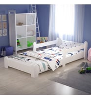 Tuliplife Montessori Karyola Beyaz 90x190 Yatak Uyumlu Oval Kesim Çocuk Yatağı TLP-115