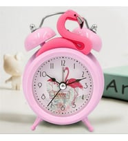 Flamingo Akar Saniyeli Çift Çanlı Çalar Saat Masa Saati