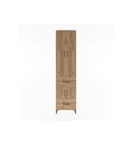 Hyperion Dolap 5 Raflı 2 Çekmeceli 4 Kapaklı 60x44x243 Çam-Çam