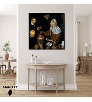 Kare Kanvas Tablo Ünlü Eserler Diego Velázquez An Old Woman Cooking Eggs