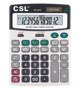 CSL CS-2372 12 Hane Masa Tipi İşlem Kontrollü Hesap Makinesi