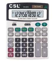 CSL CS-2372 12 Hane Masa Tipi İşlem Kontrollü Hesap Makinesi