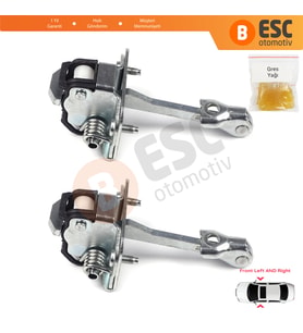 Citroen C3 MK2 SC A51 2009-2016 9181Q4 İçin 2 EA Ön Sağ ve Sol Kapı Gergi Yayı