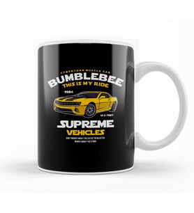 Bumblebee Transformer 02 Kupa Bardak Porselen