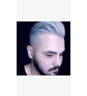 Gray Saç Boyası Seti 2 li  Set Erkek Saç Boyası Mavi Silver Şampuan  Berber Kuaför Boyası Claris  Salon