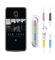 Xiaomi Redmi 8A 8 Pro 9C 9T 10C 11T Pro Kılıf Kablo Koruma Spiral Silikon New York 1612