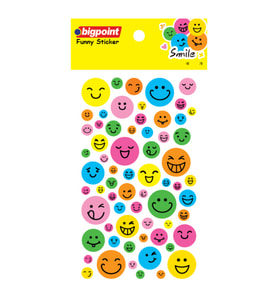 Bigpoint Sticker Hologram Smile x 15 Adet