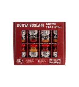 Seres Gourmet  Dünya Sosları Gurme Festivali (8x67 ml) -530 g (Kırmızı)