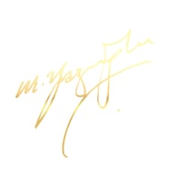 Muhsin Yazıcıoğlu İmza Sticker17x17 Cm Gold