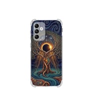 PrintiFy Samsung Galaxy A04s ile Uyumlu Simya Serisi Kozmik Denge Tasarımlı Uv Baskılı Köşe Korumalı Antişok Kılıf