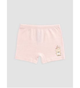LCW Kids Pembe Tavşan Baskılı Kız Çocuk Boxer